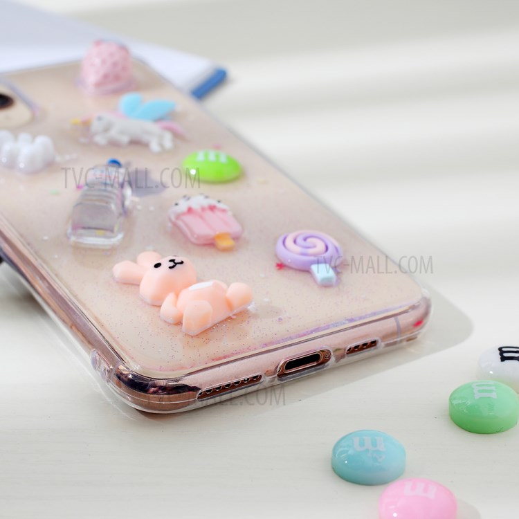 Clear 3D Decor Soft TPU Phone Case Cover for Apple iPhone 11 Pro Max 6.5 inch - Style N-4