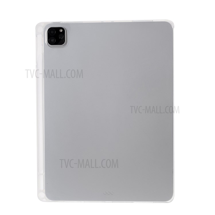 Clear TPU Telephip Cover Con Soporte Para Bolígrafo Para Ipad Pro 12.9 Pulgadas (2021)/(2020)/(2018)