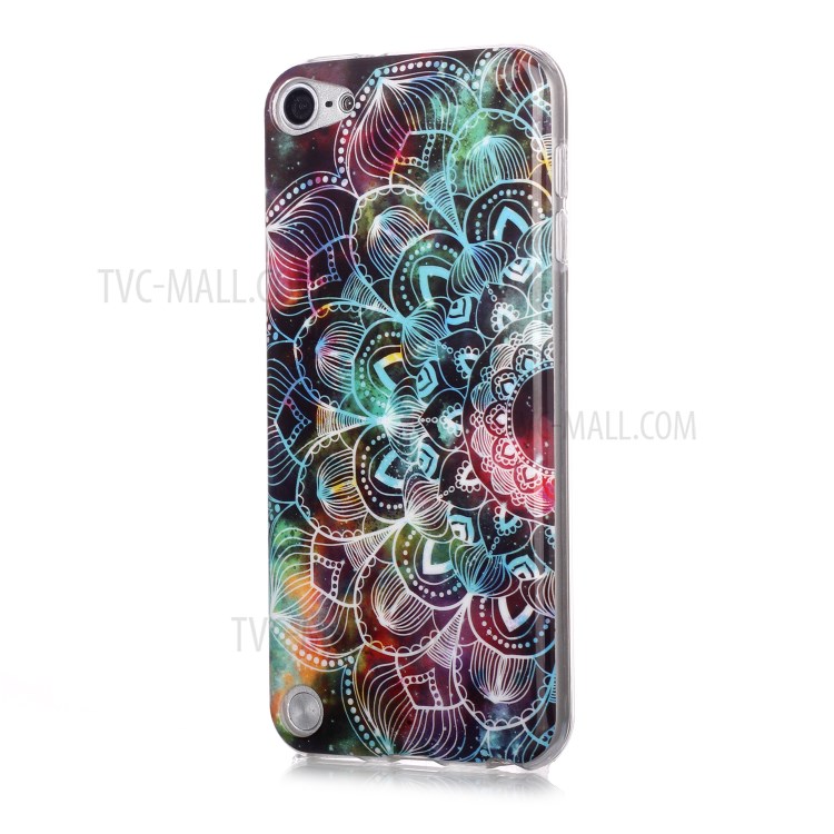 Noctilucent Patterned IMD TPU Shell Case for iPod Touch (2019)/6/5 - Mandala Flower-2