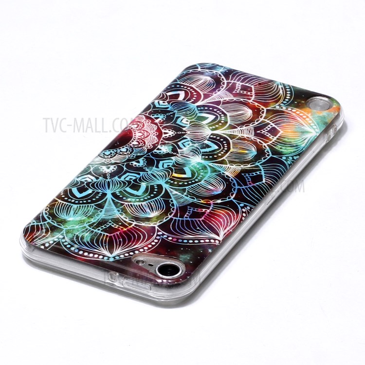 Noctilucent Patterned IMD TPU Shell Case for iPod Touch (2019)/6/5 - Mandala Flower-3