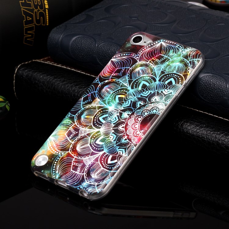 Noctilucent Patterned IMD TPU Shell Case for iPod Touch (2019)/6/5 - Mandala Flower-4