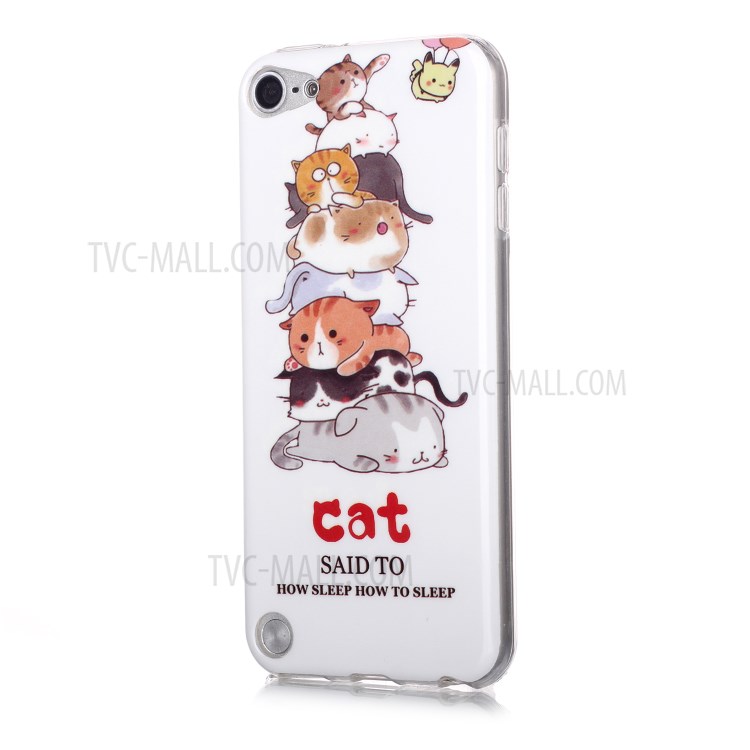Noctilucent Patterned IMD TPU Shell Case for iPod Touch (2019)/6/5 - Cats-2