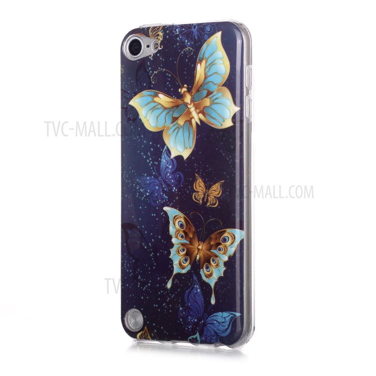 Noctilucent Patterned IMD TPU Shell Case for iPod Touch (2019)/6/5 - Vivid Butterfly-2