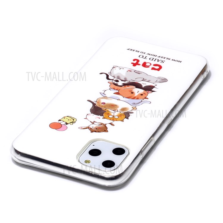 Noctilucent IMD TPU Back Shell for iPhone 11 Pro Max 6.5 inch - Cats-3