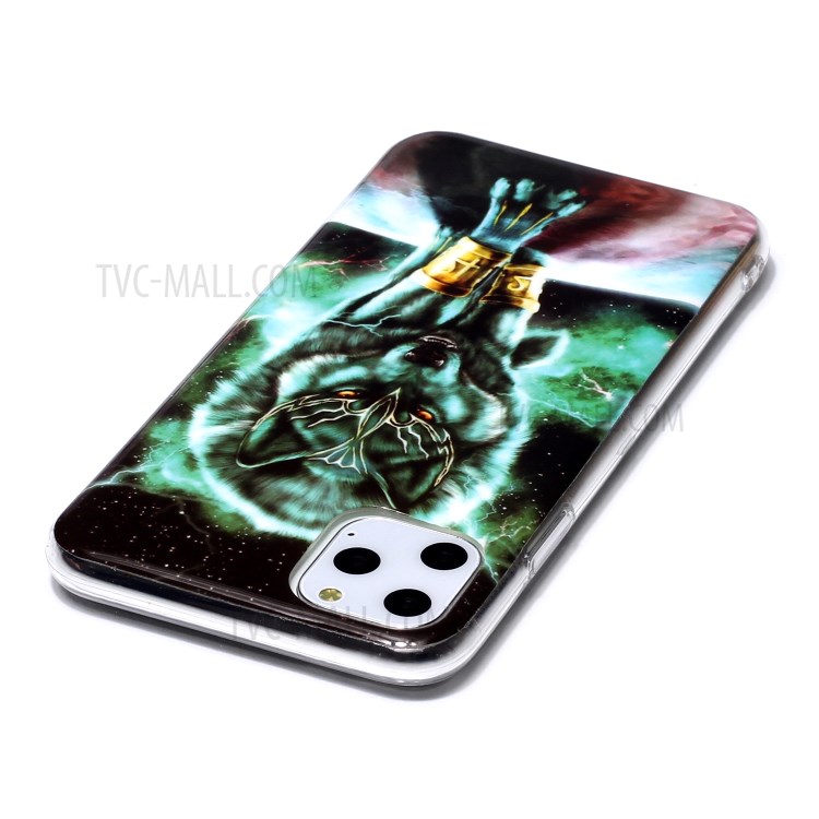 Noctilucent IMD TPU Back Shell for iPhone 11 Pro Max 6.5 inch - Fierce Wolf-3