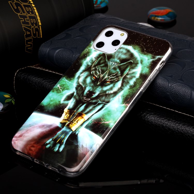 Noctilucent IMD TPU Back Shell for iPhone 11 Pro Max 6.5 inch - Fierce Wolf-4