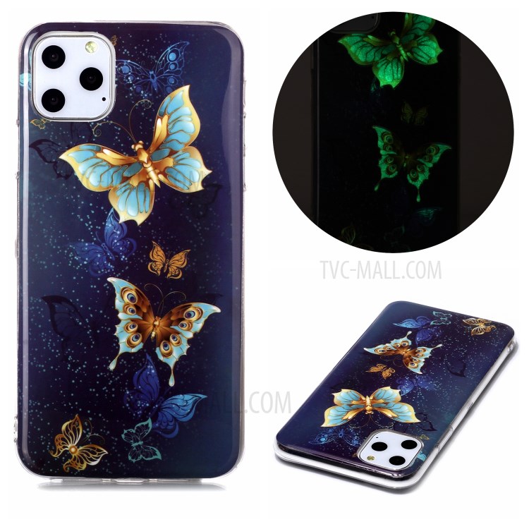 Noctilucent IMD TPU Back Shell for iPhone 11 Pro Max 6.5 inch - Butterflies-1