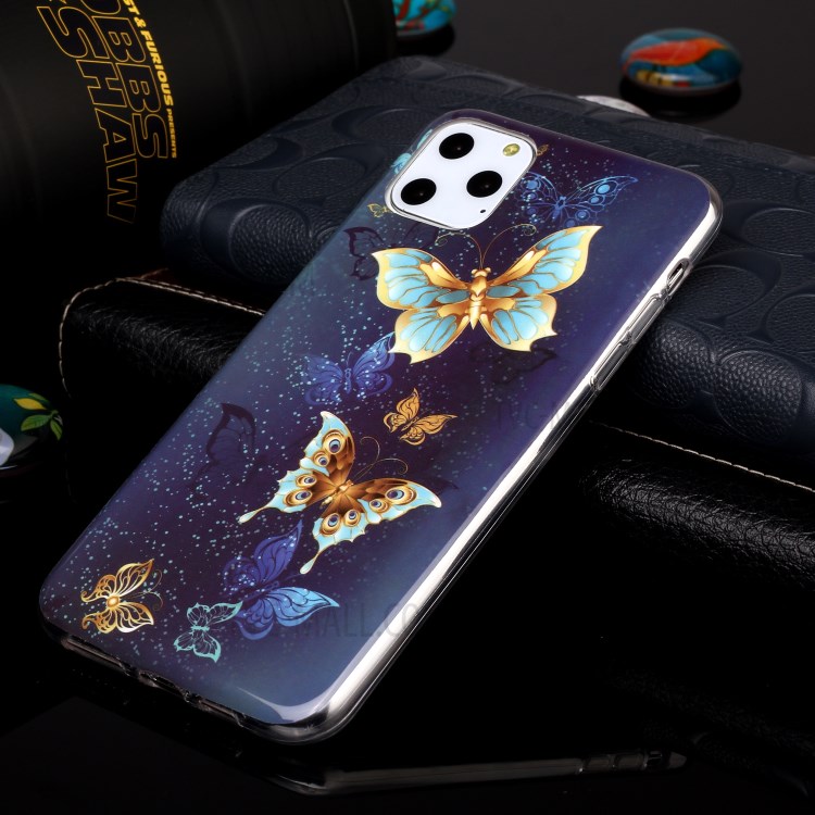 Noctilucent IMD TPU Back Shell for iPhone 11 Pro Max 6.5 inch - Butterflies-4