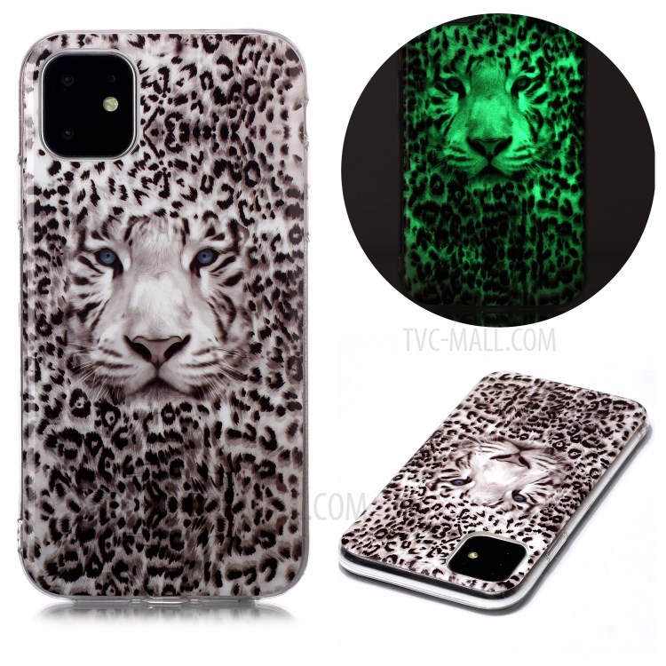 Noctilucent Patterned IMD TPU Back Case for iPhone 11 6.1 inch - Leopard-1