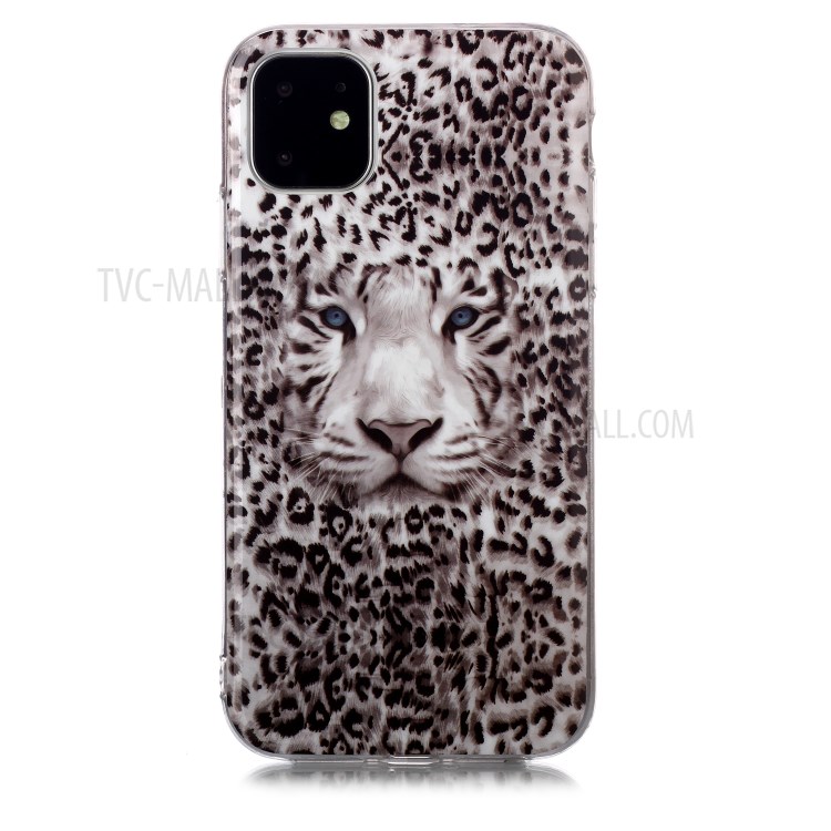 Noctilucent Patterned IMD TPU Back Case for iPhone 11 6.1 inch - Leopard-2