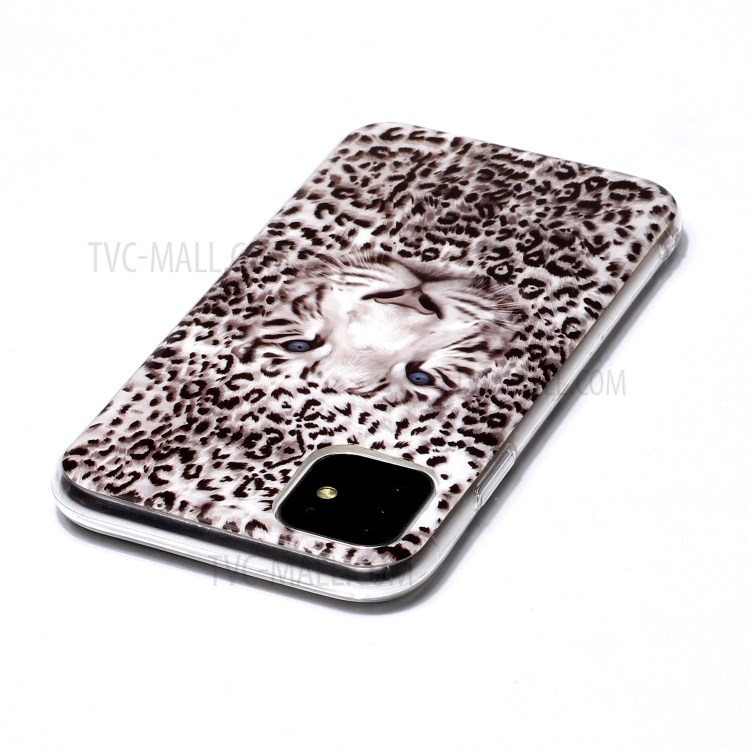 Noctilucent Patterned IMD TPU Back Case for iPhone 11 6.1 inch - Leopard-3