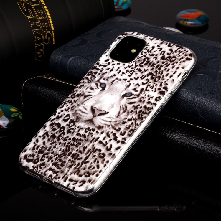 Noctilucent Patterned IMD TPU Back Case for iPhone 11 6.1 inch - Leopard-4