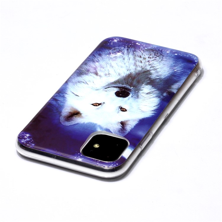 Noctilucent Patterned IMD TPU Back Case for iPhone 11 6.1 inch - Dog-3
