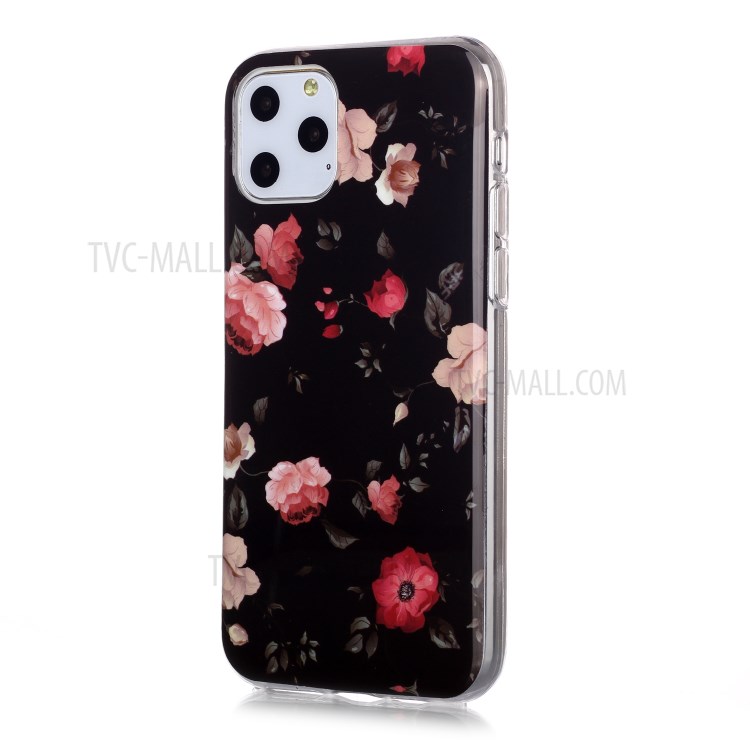 Noctilucent IMD TPU Phone Shell for iPhone 11 Pro 5.8 inch - Flower-2