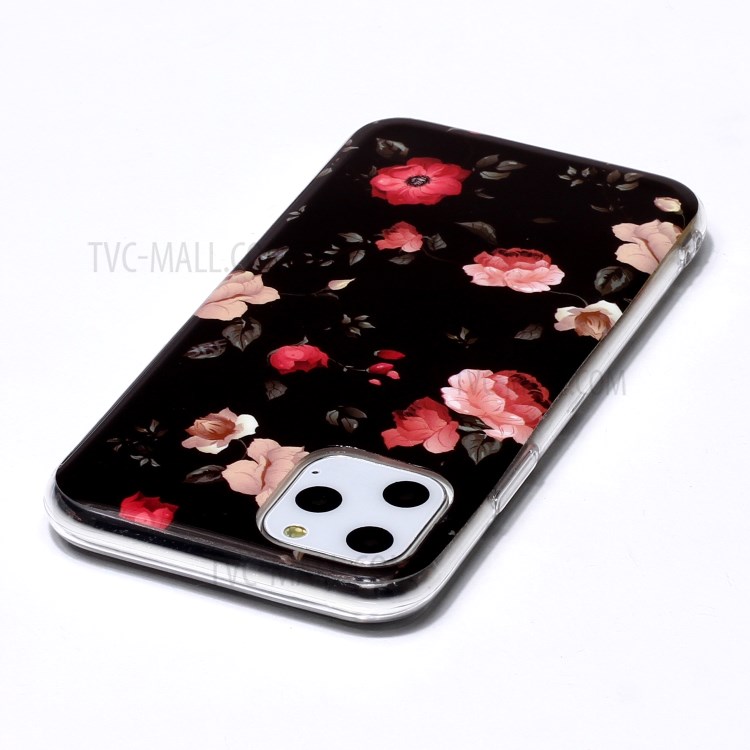 Noctilucent IMD TPU Phone Shell for iPhone 11 Pro 5.8 inch - Flower-3