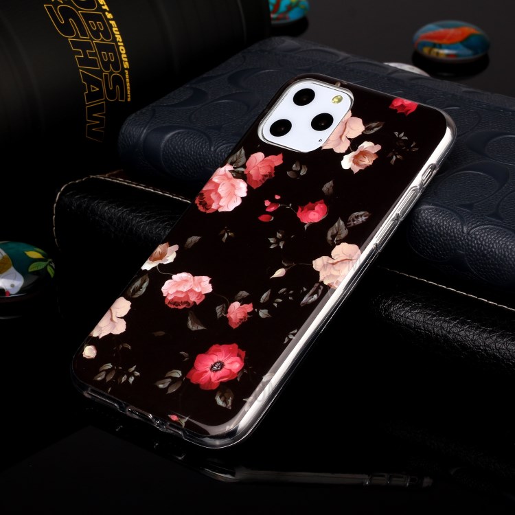 Noctilucent IMD TPU Phone Shell for iPhone 11 Pro 5.8 inch - Flower-4