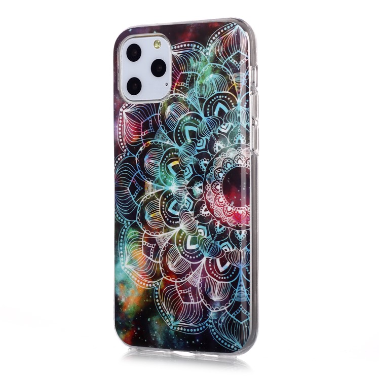 Noctilucent IMD TPU Phone Shell for iPhone 11 Pro 5.8 inch - Malanda Flower-2
