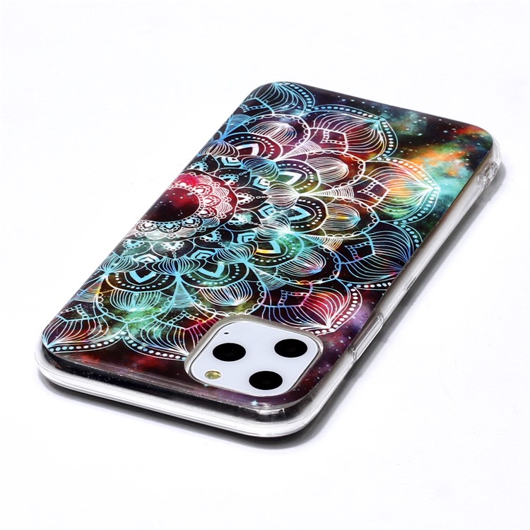 Noctilucent IMD TPU Phone Shell for iPhone 11 Pro 5.8 inch - Malanda Flower-3