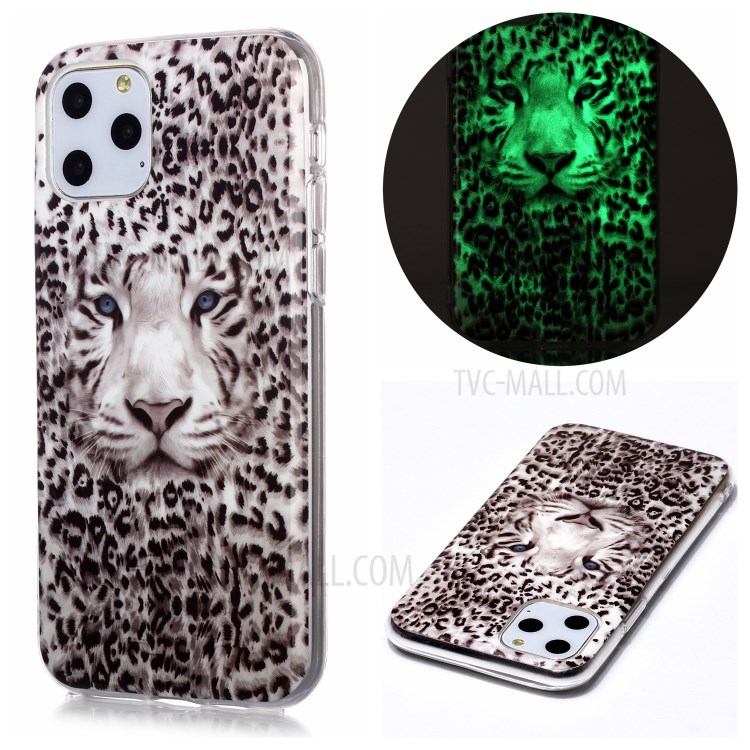Noctilucent IMD TPU Phone Shell for iPhone 11 Pro 5.8 inch - Leopard-1