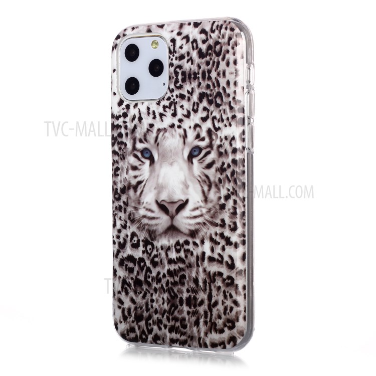 Noctilucent IMD TPU Phone Shell for iPhone 11 Pro 5.8 inch - Leopard-2