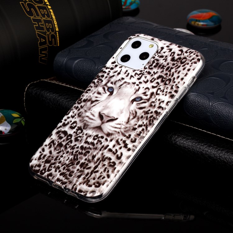 Noctilucent IMD TPU Phone Shell for iPhone 11 Pro 5.8 inch - Leopard-4