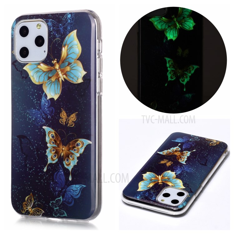 Noctilucent IMD TPU Phone Shell for iPhone 11 Pro 5.8 inch - Butterflies-1