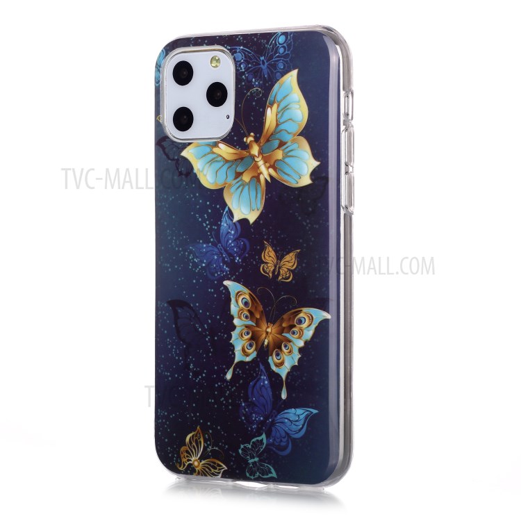 Noctilucent IMD TPU Phone Shell for iPhone 11 Pro 5.8 inch - Butterflies-2