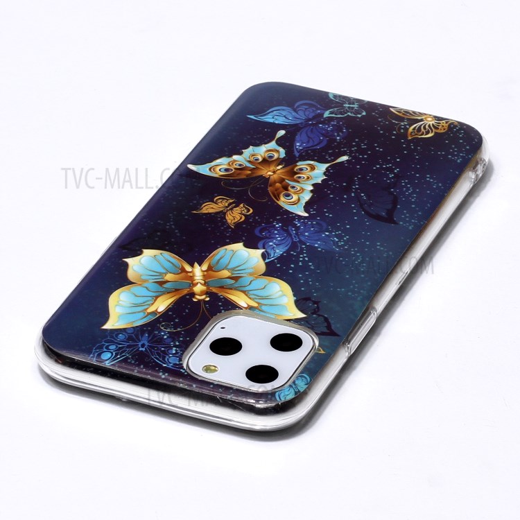 Noctilucent IMD TPU Phone Shell for iPhone 11 Pro 5.8 inch - Butterflies-3