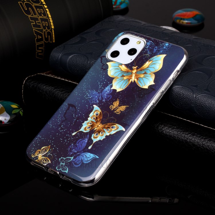 Noctilucent IMD TPU Phone Shell for iPhone 11 Pro 5.8 inch - Butterflies-4