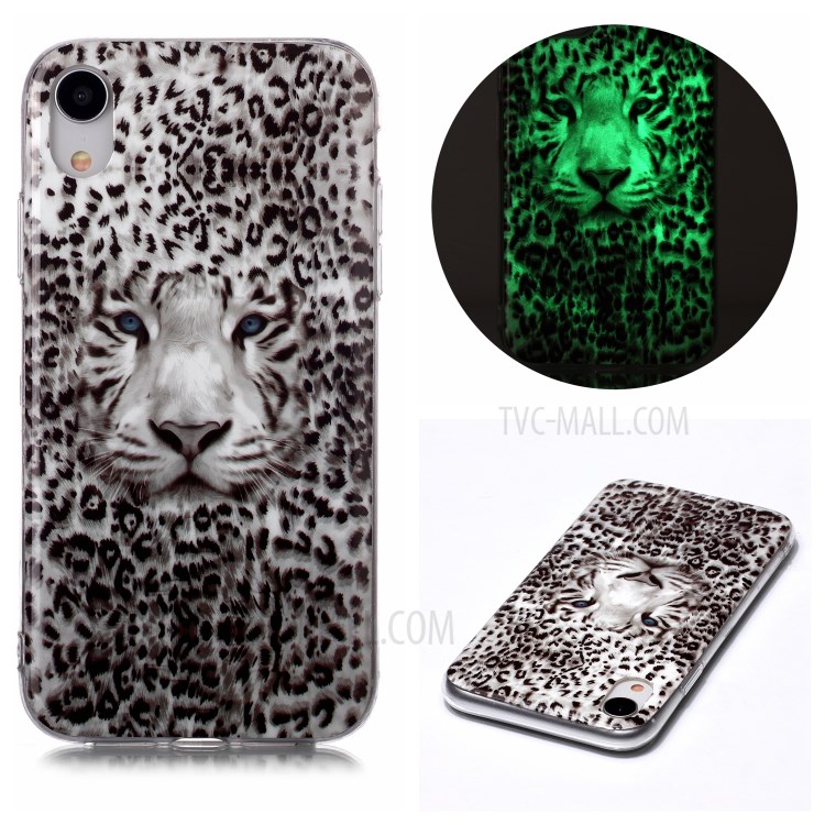 Noctilucent TPU Flexible Phone Case for Apple iPhone XR 6.1 inch - Leopard-1