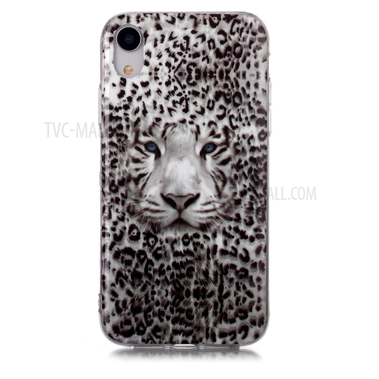 Noctilucent TPU Flexible Phone Case for Apple iPhone XR 6.1 inch - Leopard-2