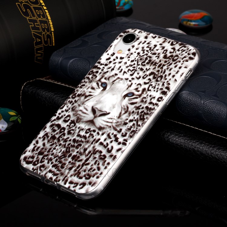 Noctilucent TPU Flexible Phone Case for Apple iPhone XR 6.1 inch - Leopard-4