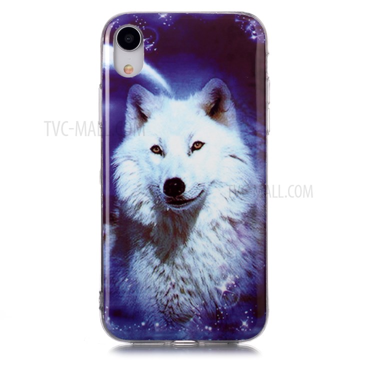 Noctilucent TPU Flexible Phone Case for Apple iPhone XR 6.1 inch - Dog-2