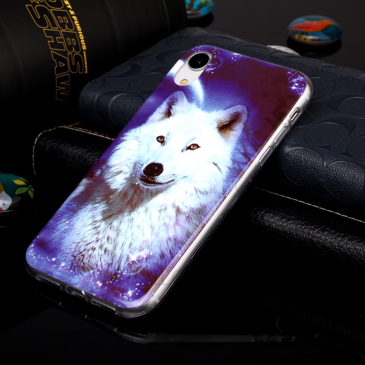 Noctilucent TPU Flexible Phone Case for Apple iPhone XR 6.1 inch - Dog-4