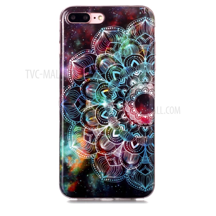 Noctilucent IMD TPU Phone Cover for iPhone 8 Plus/7 Plus 5.5 inch - Mandala Flower-2