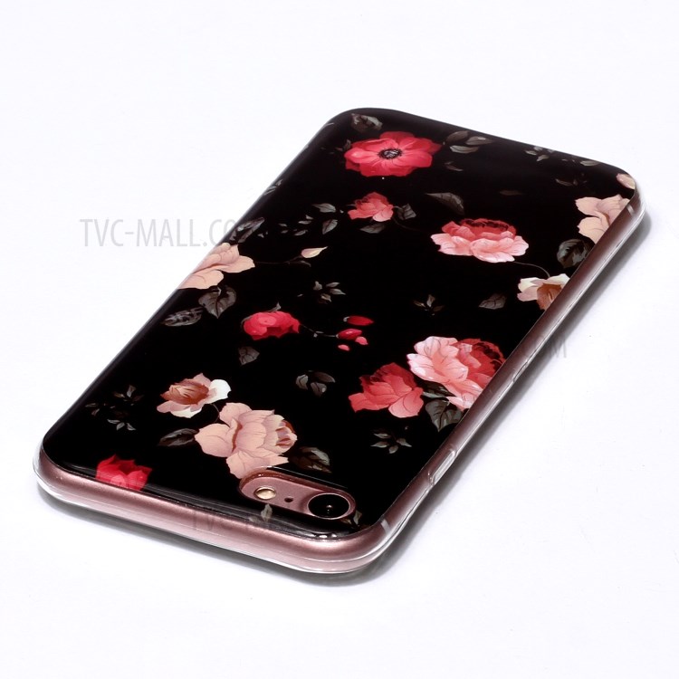 Noctilucent Patterned IMD TPU Phone Case for iPhone 6s/6 - Beautiful Flowers-3