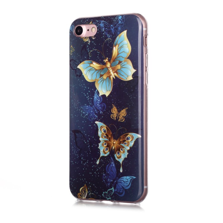 Noctilucent Patterned IMD TPU Phone Case for iPhone 6s/6 - Vivid Butterfly-2