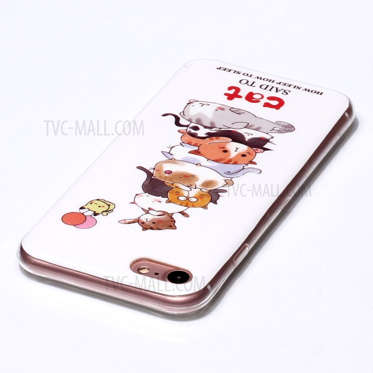 Noctilucent Patterned IMD TPU Phone Case for iPhone 6s/6 - Cats-3