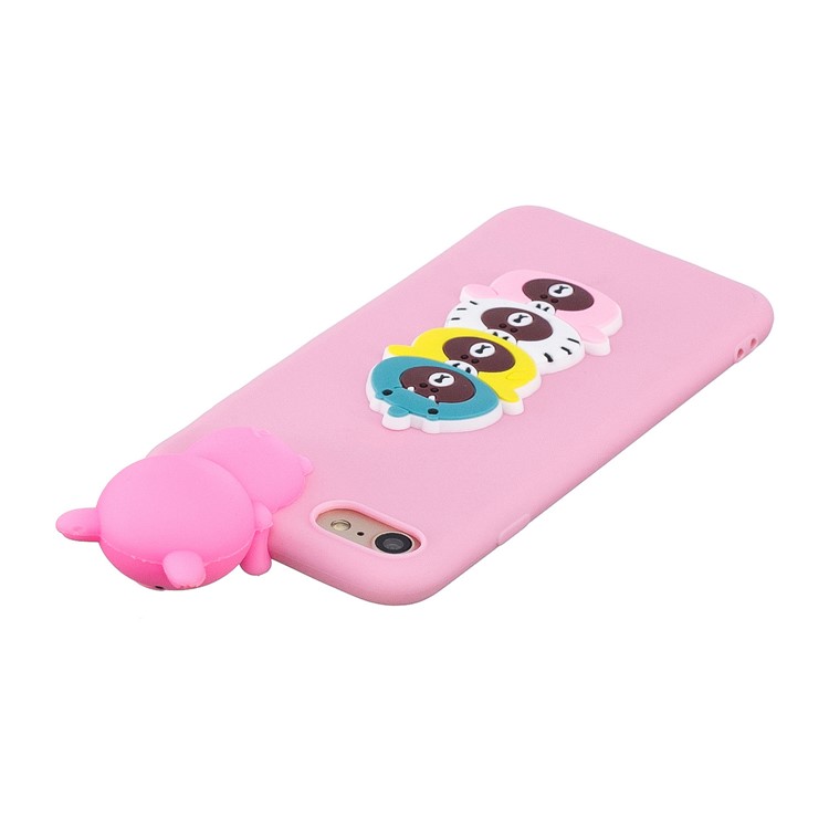 3D Doll Decor Soft TPU Phone Back Shell for iPhone SE (2nd Generation)/iPhone 8/iPhone 7 - Bears-5