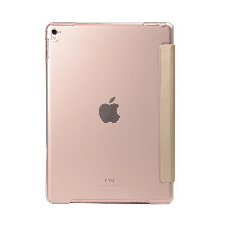 Tri-fold Smart Leather Stand Case Cover for iPad Pro 9.7 inch - Gold-2