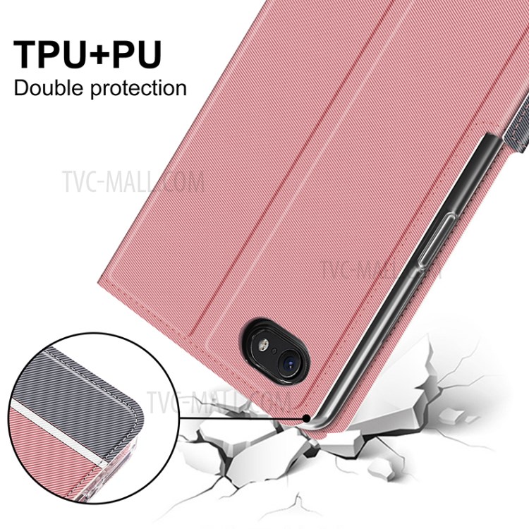 BAIYU Series Leather Unique Shell for iPhone SE (2nd Generation) / 8 / 7 4.7-inch - Pink-9