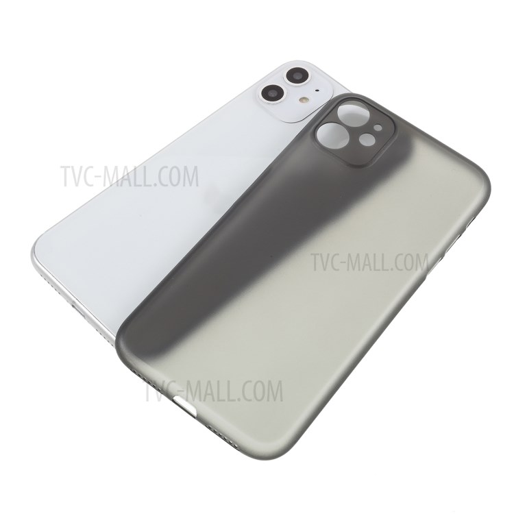 Matte Ultra-thin PC Mobile Phone Case for iPhone 11 6.1 inch - Black-8