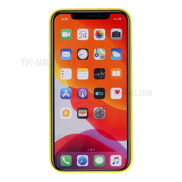 Matte Ultra-thin PC Mobile Phone Case for iPhone 11 6.1 inch - Yellow-3