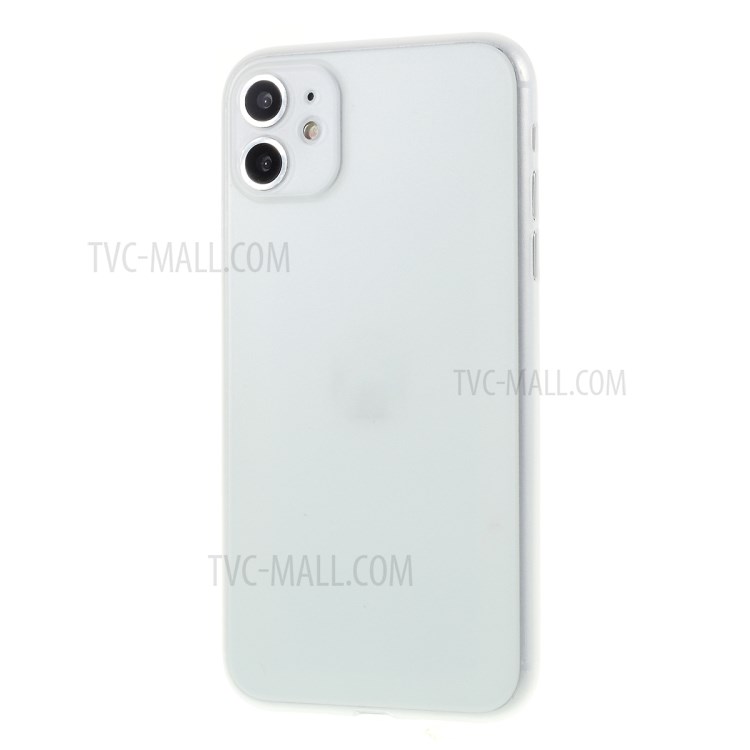 Étui de Téléphone Mobile Mat Ultra-thin PC Pour Iphone 11 6,1 Pouces - Transparent