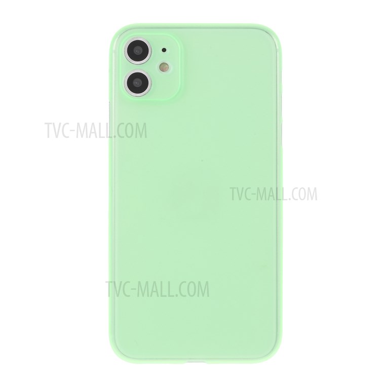 Matte Ultra-thin PC Mobile Phone Case for iPhone 11 6.1 inch - Light Green-1