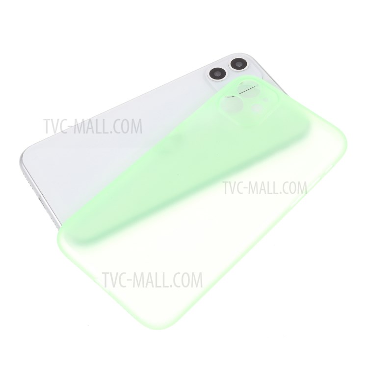 Matte Ultra-thin PC Mobile Phone Case for iPhone 11 6.1 inch - Light Green-5