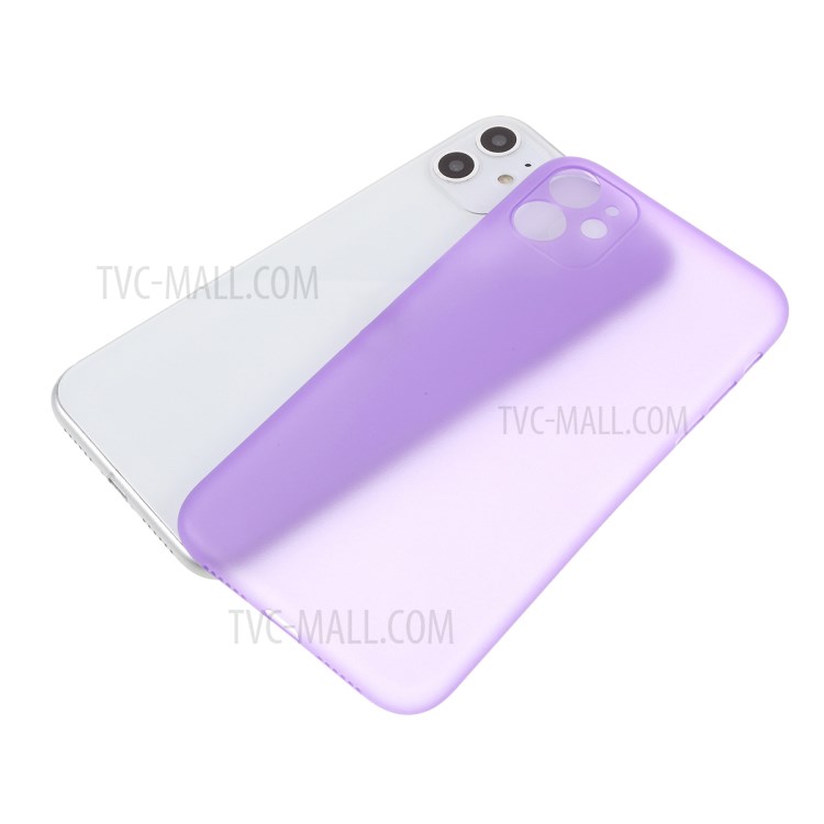 Matte Ultra-thin PC Mobile Phone Case for iPhone 11 6.1 inch - Purple-5