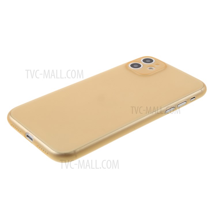 Matte Ultra-thin PC Mobile Phone Case for iPhone 11 6.1 inch - Gold-4