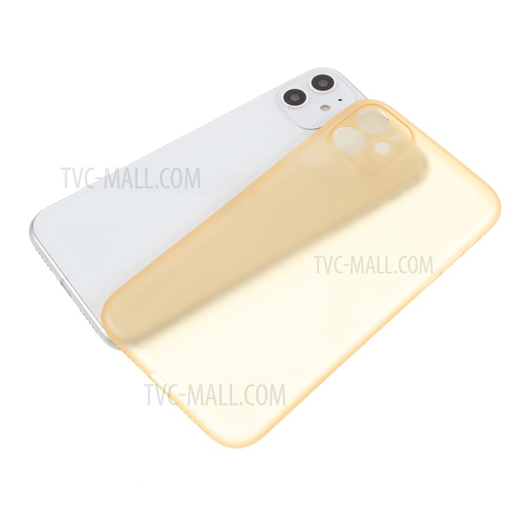 Matte Ultra-thin PC Mobile Phone Case for iPhone 11 6.1 inch - Gold-5