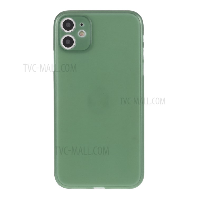 Matte Ultra-thin PC Mobile Phone Case for iPhone 11 6.1 inch - Dark Green-1